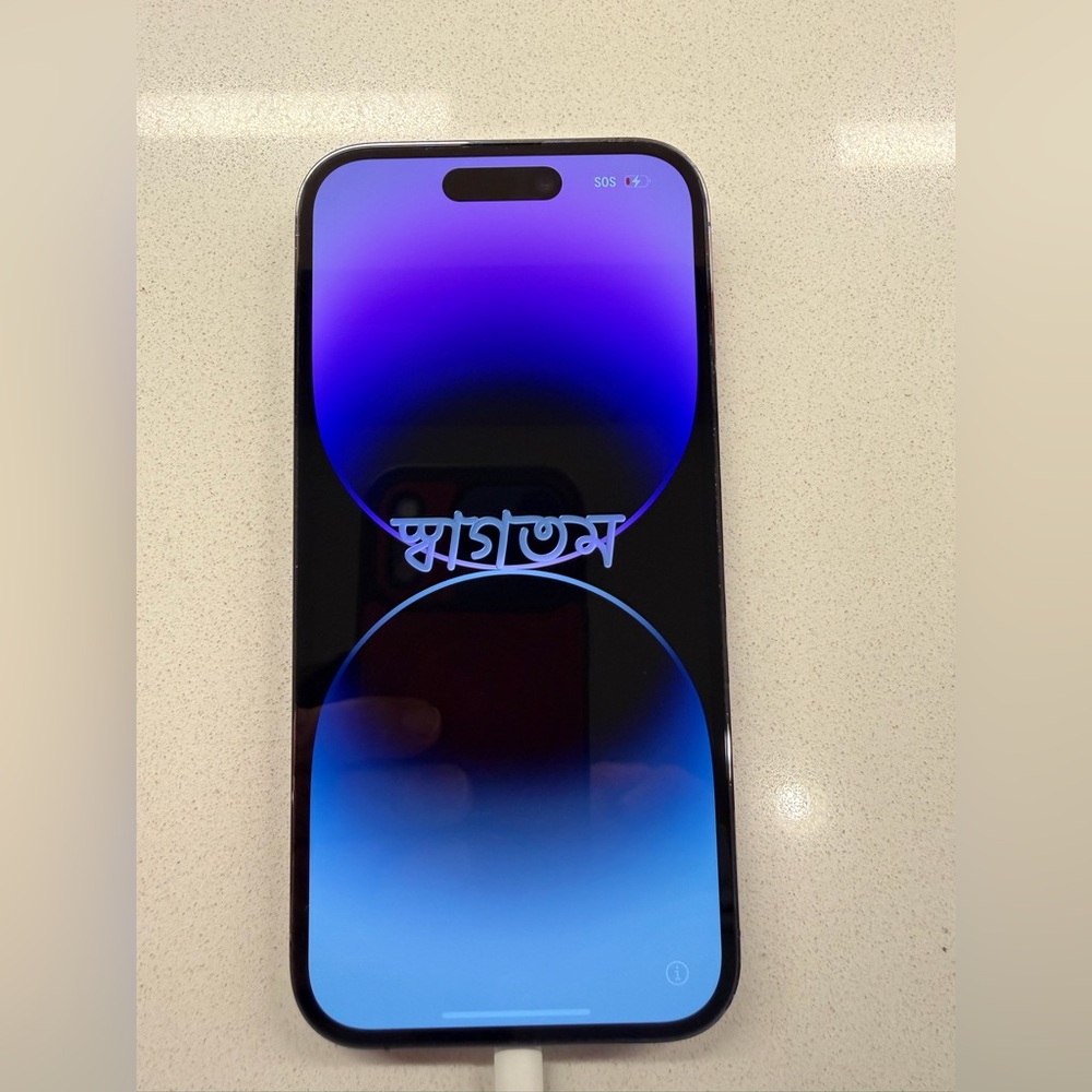 iPhone 14 Pro purple very good used condition.
